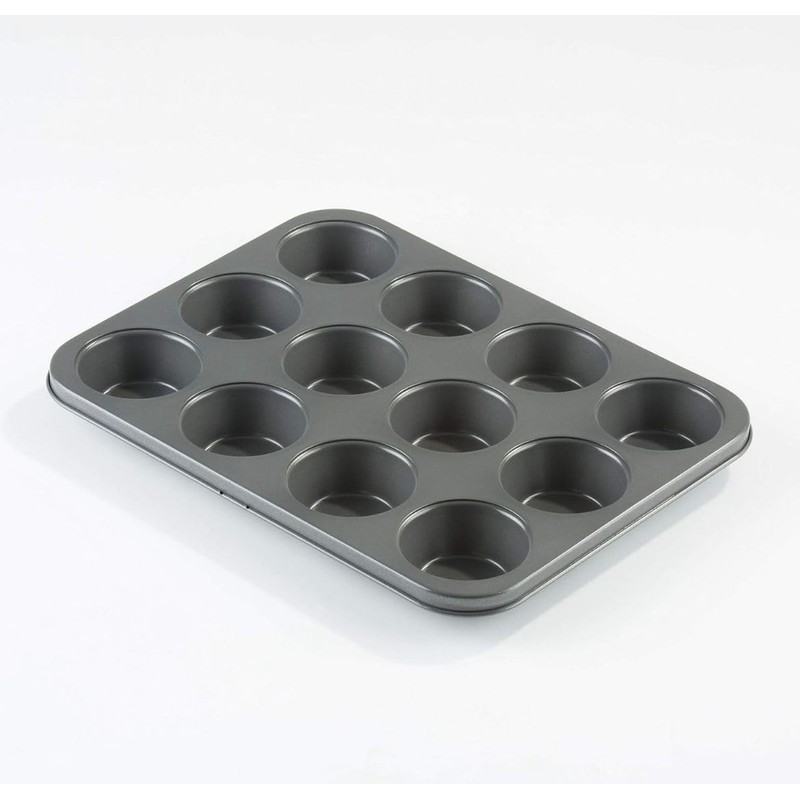 VapourOn 12 Cup Large Muffin Pan, Non-Stick Non-Stick Coated Cupcake