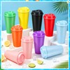 EVELOMO 24 Pack Reusable Coffee Cups with Lids - 16