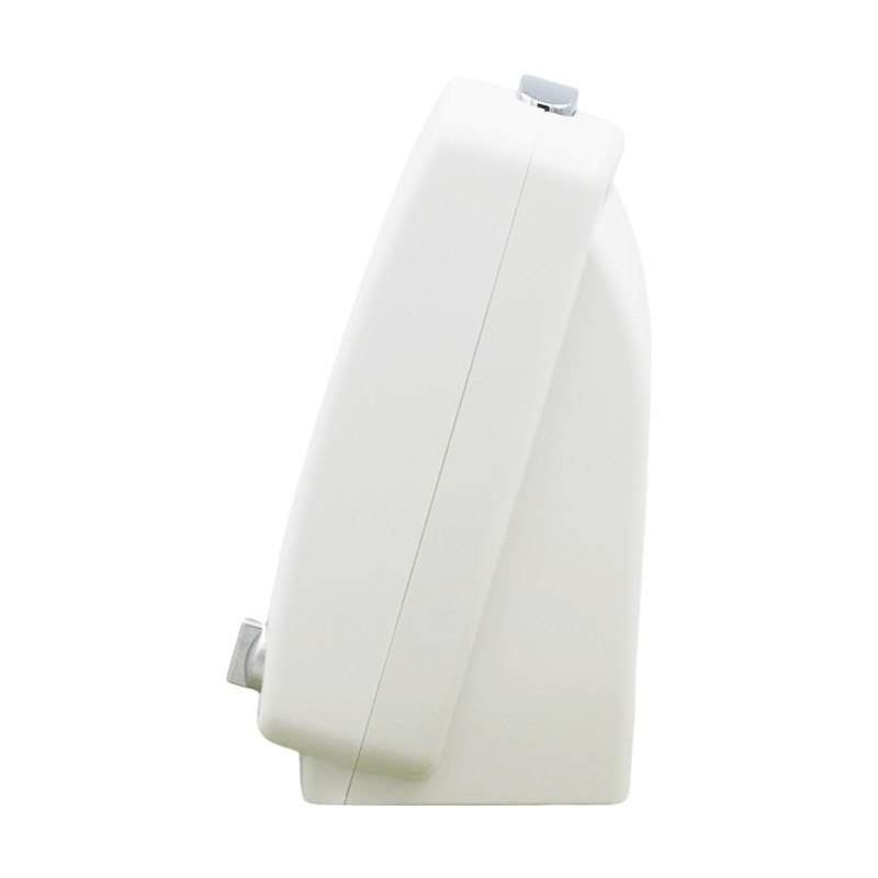 Seiko Serene Non Ticking Bedroom Alarm Clock, 5 Inch, White