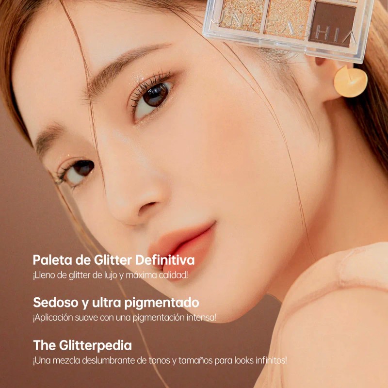 Unleashia Paleta Ojos Iluminada N°2 All Of Brown 9 Tonos