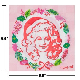 Dolly Parton Holly Dolly Christmas 2 Ply Paper Lunch Napkins 16 Pieces