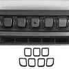 Jimen Compatible with Jeep Compass 2021-2023, 7PCS Front Grille Inserts