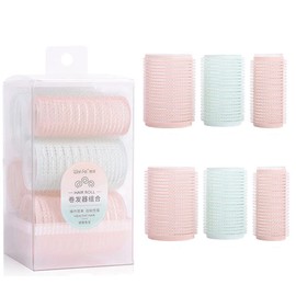 Hand Winding Curler, Hair Roller Set, Set of 6, For Bangs, Curly Hair, Harmless to Hair, For Home and Salon, Hair Roller Set, DIY Hairstyle, Easy to Use