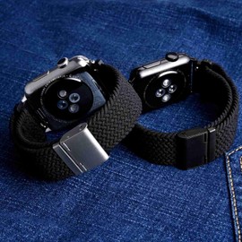 WOCCI Woven Nylon Watch Straps for Men and Women, Quick Release, Compatible Watch Lug 18 mm, 20 mm, 22 mm, 24 mm, Pack of 2, Nylon