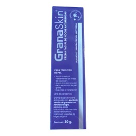 Crema Facial Antiarrugas Noche GranaSkin Aceite Granada 30g Todo Tipo Piel