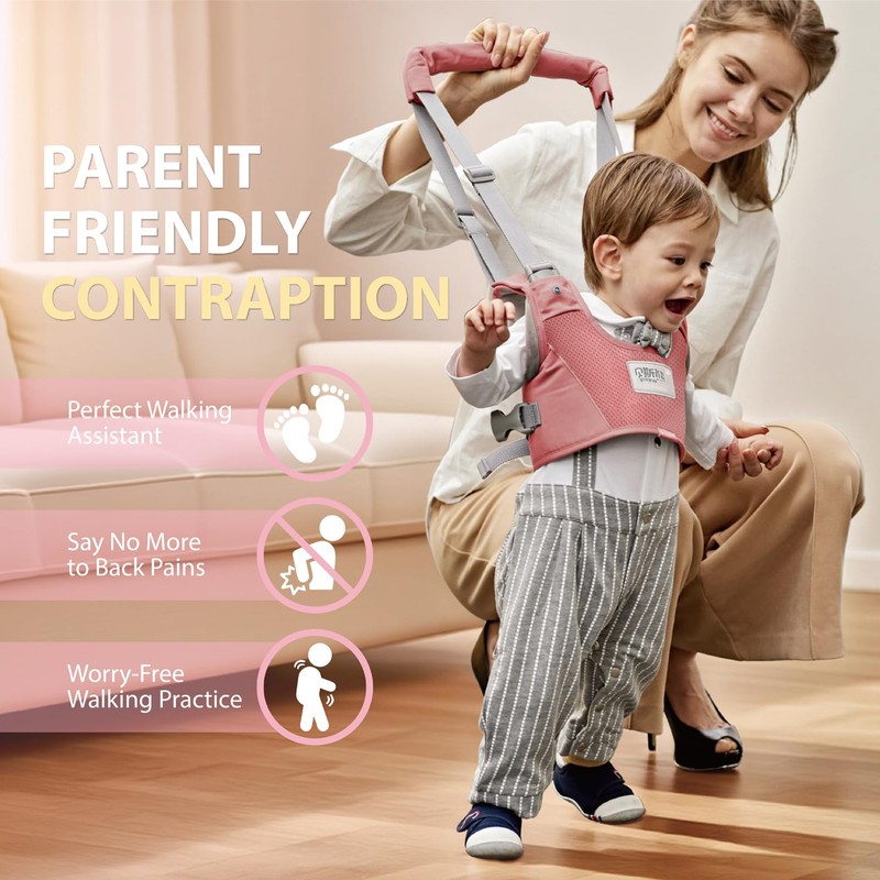 Baby Walking Harness-Handheld Assistant Belt- Toddler Infant Walking Aid for