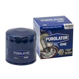 PurolatorONE Blue Oil Filter Advanced Engine Protection Up to 15000 Miles