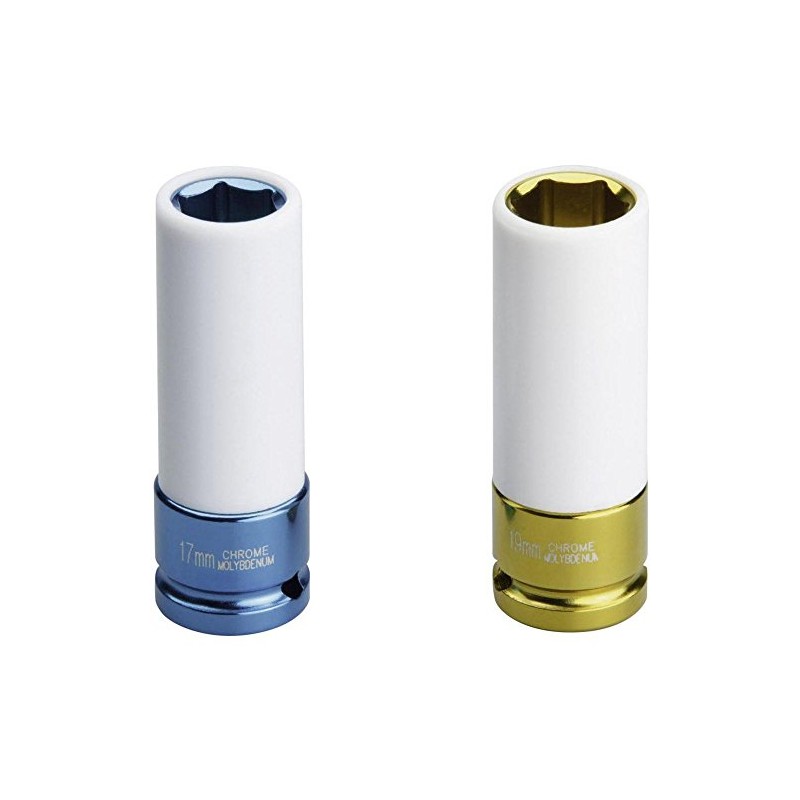 Unitec 20806 Sockets Set of 2 17 and 19 mm