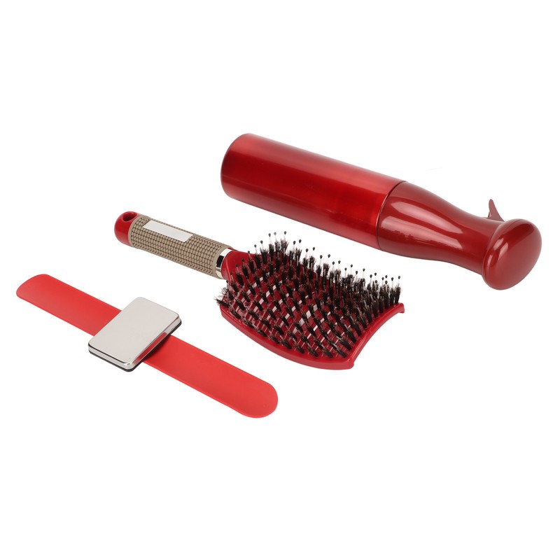 Detangling Curved Vent Brush Spray Bottle Hair Clip Pin Wristband