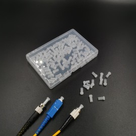 Yrsssa Fiber Optic Dust Caps – Complete Protection for ST/SC/FC end, Protective Cap for Fiber Optic Cables, End Faces and Devices| in Snap Lock Case (200)