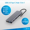 XLayer USB 3.0 Typ-C Hub 7-in-1 Grey