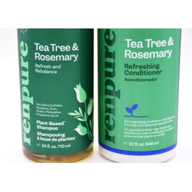 Renpure Tea Tree & Rosemary Refresh Rebalance Shampoo And Conditioner Set