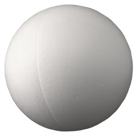 Unbekannt Polystyrene ball approx. 200 mm, 20 cm, 1 piece, hollow ball, separable