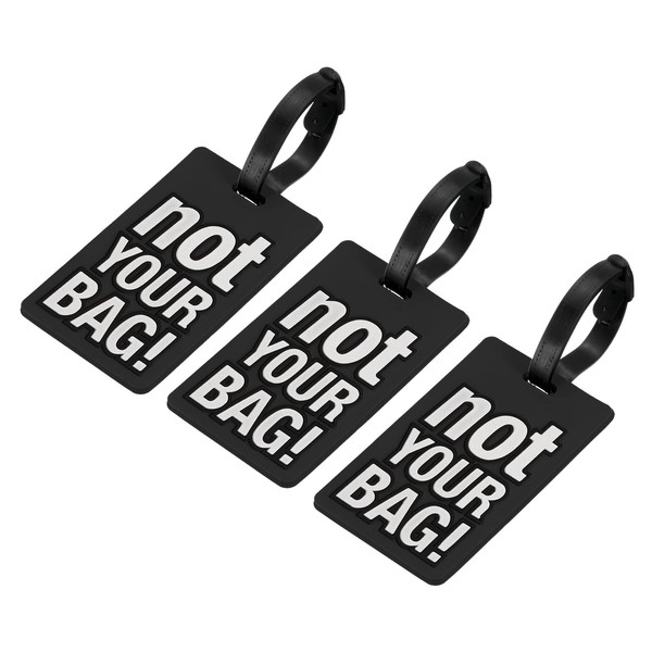 sourcing map Luggage Tag, PVC Identifier Card Holder Label, Not