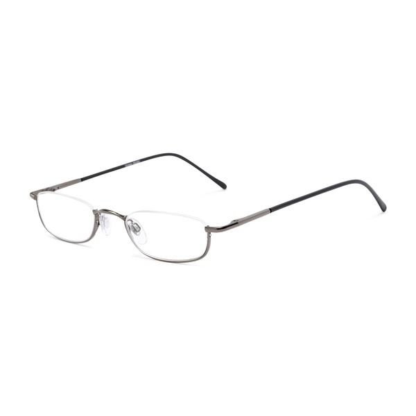 Readers.com Reading Glasses: The Magnum Reader, Metal Rectangle Style for