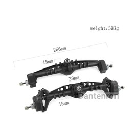 Dantenron 1/10 RC Front and Rear Currie F9 Portal Axle Assemble Compatible with 1:10 Scale RC Crawler Car Axial Capra UTB10 1.9 UTB Upgrade Parts