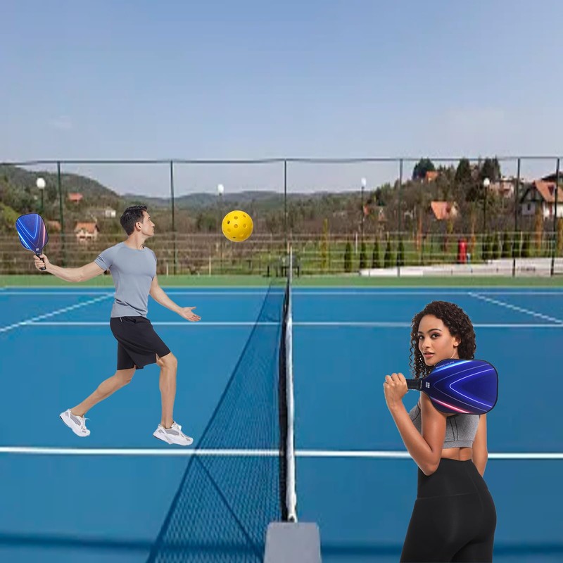 2024 Pickleball Set 2 Paddles, 4 Pickleball Balls, Cooling Towels,sweatband,