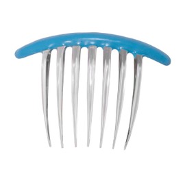 Caravan Caravan french twist comb made in france decorated with epoxy in nature tone aqua