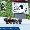Bashineng Skull License Plate Screw 4 Pack Universal Cars Truck
