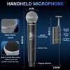 Wireless Microphone, Rechargeable Dual Cordless Handheld Dynamic Wireless Mics,NEWBAXS Karaoke