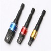 BDHI 3pcs Socket hex Shank Adapter 1/4"3/8" and 1/2" Extended