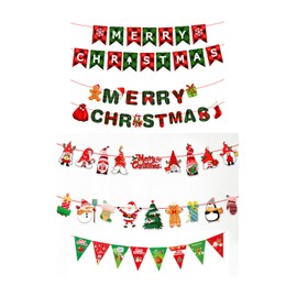 Sweet Baku Christmas Garland Set (5 Patterns) Ornaments Christmas Party Decorations (Type B)