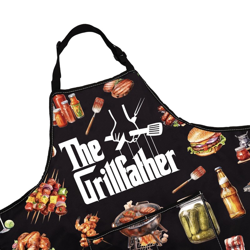 JTOUK The Grill Master Kitchen Apron Father’s Day Gift Cooking