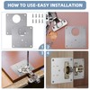 Hinge Repair Plate, Stainless Steel Hinge Repair Plate, Kitchen Cabinet