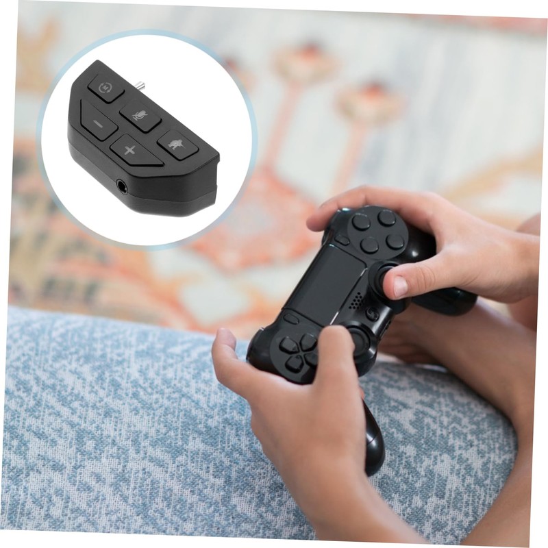 Gatuida 1pc Stereo Headset Adapter for Controller Material Lightweight Design