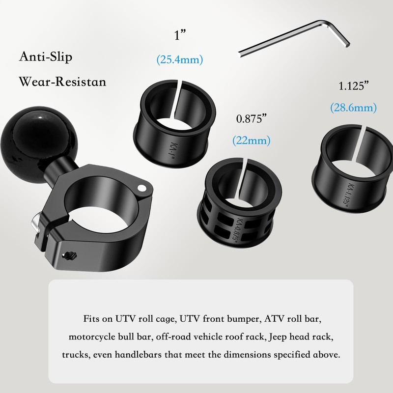 LOKTENWO 1-inch Ball Head Adapter