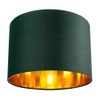 Contemporary and Chic Forest Green Cotton 10" Table or Pendant