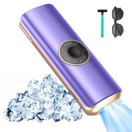 PAKISS Sapphire Ice Cooling Lazer Hair Removal Machine Professional Painless Full Body Use Home Saloncolor: 513 Purple