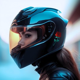 High-Intensity Grade Reflective Rose Car Decal, Customizable, Multiple Colors and Size Options, Red, 3inches