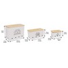 Kitchen Vegetable Storage Tins Set of 3 for Potato Onion