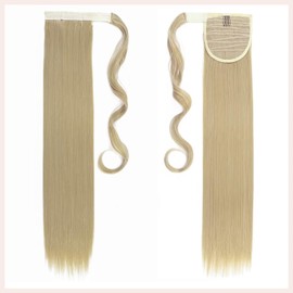 TESS Ponytail Extension 28 Inch,Hair Extensions Clip in Long Straight Synthetic Wrap Pony Tails Hair Pieces for Women(#24)