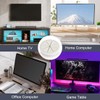 2Pcs Desk Cord Hole Cover, Cable Pass Through Wall Plate,