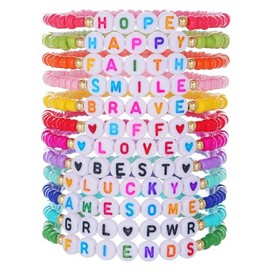 FTTLCUS Friendship Bracelets Beaded Bracelet for Women Summer Beach Clay Strech Party Favor Jewelry