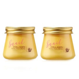 2PCS Snail Collagen Face Cream,Snail Collagen Face Rejuvenation Cream Moisturizer for Women,Snail Hydrating Anti-Wrinkle and Rejuvenating Cream