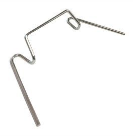 Bulk Hardware BH00058 W-Wire Type Glazing Clips/Use Fittings, Silver Tone, (75 Pack)