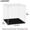 LANSCOERY Acrylic Display Case, Assemble Large Showcase Display Box for