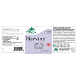 Provita Nervine: Herbal Support for Stress, Anxiety & Sleep (60 Capsules)