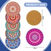 6 Pcs Diamond Painting Coasters Drink Coasters, DIY Diamond Art