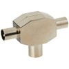 Premium Cord TV Aerial Splitter IEC 75 Ohm 1xF-2xM