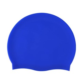 Doovid Kids Swim Caps Waterproof Swimming Cap Boys Girls Bathing Caps Age 3-8 Long and Short Hair Silicone Swim Cap Navy Blue 3-8T