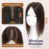 meralona Hair Toppers for Women Real Human Hair Upgrade Swiss