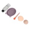 5pcs Makeup Brush Cleaning Solution Bowl Kit Residue Removal Powder
