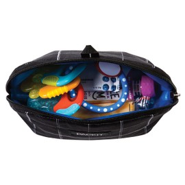 PackIt Snack Bag, Black Grid, Normal