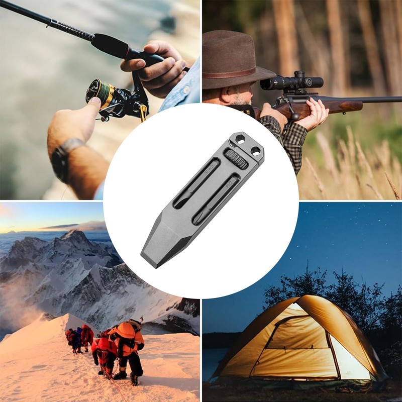 Titanium alloy mini wrench multi-function adjustable wrench portable keychain pocket