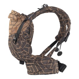 SCHMUSEWOLKE Comfort FullBuckle - Baby Carrier for Newborns from Birth (0-12 Months, 3-12 kg) - Organic Cotton with Modal & Silk - Graphic Copper