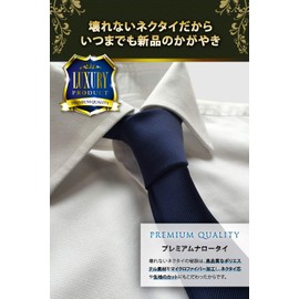 [Best Item] Necktie Set, 3 Pieces, Narrow Tie, Men's, Slim Tie, 2.4 inches (6 cm), Thin, Width, Hand Washable, Solid Color, Matte, 07. Navy solid color, pin dot, mosaic